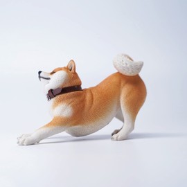 MMOS X JXK Shiba Inu Struggling with Mischief Dog Statue with Intricate Details, Gift for Dog Person