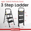 HBtower Step Ladder Sturdy, Heavy Duty Step Stool for Adults,