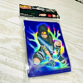 Bandai Naruto Sasuke 40x Holographic Purple Anime Trading Card Sleeves TCG CCG Pack