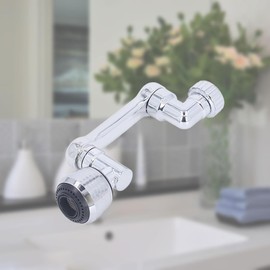 TOPINCN Extensor de Grifo Giratorio de 1080°, Aireador de Grifo Universal, Filtro de Salpicaduras de Agua con 2 Modos, Grifo de Cocina con Brazo Robótico Multifuncional, Grifo