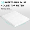 L'UGX Nail Dust Collector Professional for Nails with 30 Paper
