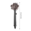 2Pcs Retractable Feather Duster Ostrich Feathers Duster with Long Handle