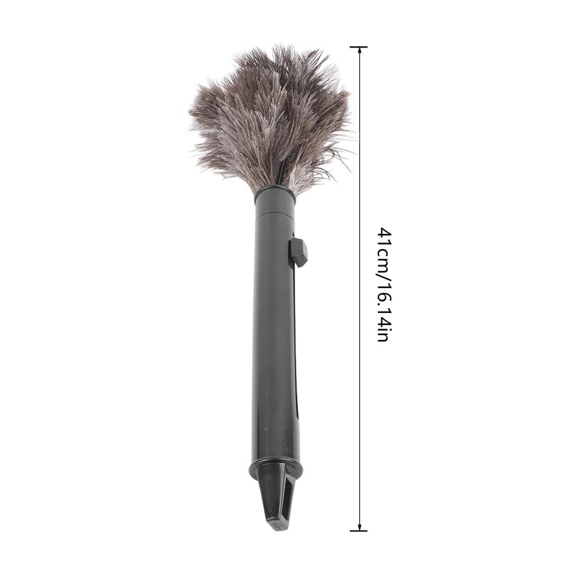 2Pcs Retractable Feather Duster Ostrich Feathers Duster with Long Handle