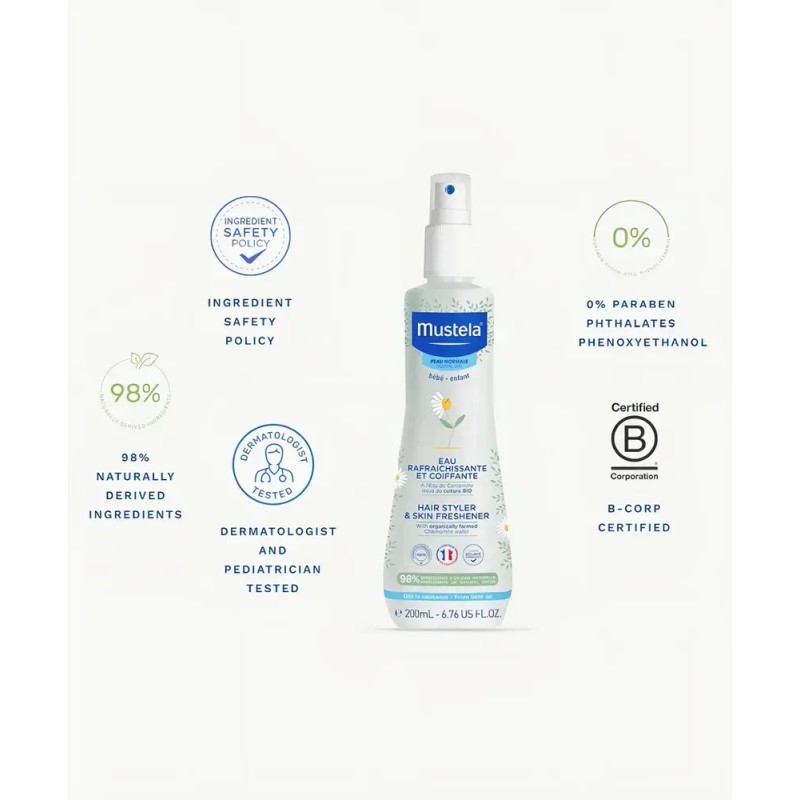 Mustela Agua Para Peinar Refrescante Con Manzanilla 200ml