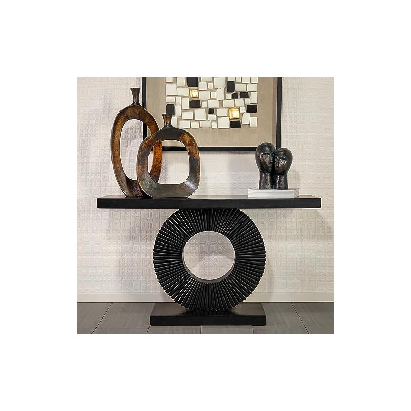 Aluminum 25" H Cut-Out Vase, Bronze