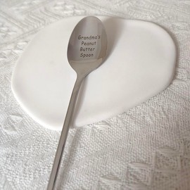 Grandma Gift Spoon from Grandchildren Grandkids Grandma's Peanut Butter Spoons for Grandma Grandmother Peanut Butter Lovers Gifts for Grandma Mother's Day Christmas Nana Gift
