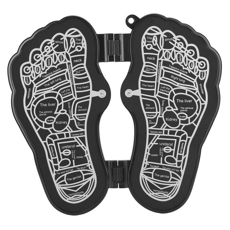 Rechargeable EMS Foot Massage Pad Foldable Adjustable Foot Massager Stimulator
