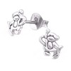 Monkey Earrings Sterling Silver (Tiny)
