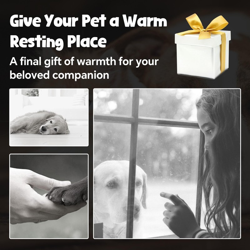 BALAPET Comfortable Pet Casket with A Soft Quilt, Safe, Durable