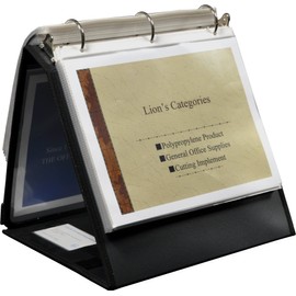 Lion Insta-Cover Ring Binder Easel, 1-1/2-Inch Ring, 1 Binder Easel -40009