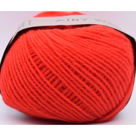 DARUMA Hand Knitting Yarn, Airy Wool Alpaca, Thick Col. 14 Scarlet, Approx. 1.1 oz (30 g), 328.4 ft (100 m) 6500
