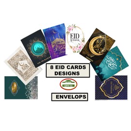 Islamic Gifts 123 Pack Of Eid al-Fitr Eid Al-Adha Cards Eid Greetings (32 Cards with Envelopes) Eid Mubarak Eid Cards Ramadan Favors