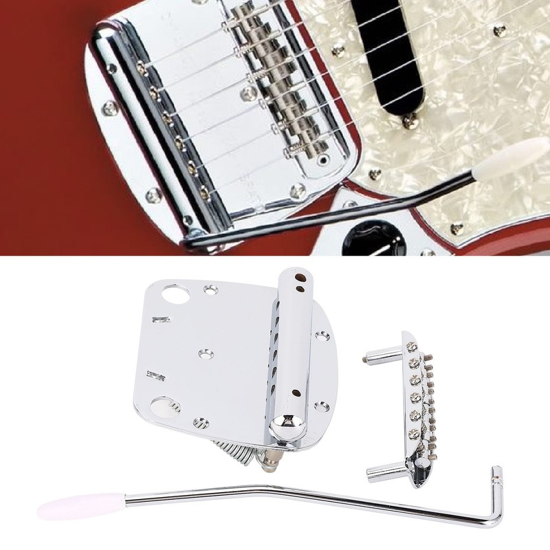 Guitar Tremolo Vibrato Bridge Tailpiece Set Vibrato Tailpiece and Tremolo