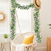 MEIVINES 2PCS Artificial Daisy Garland with 3D Butterfly 5.68FT Fake