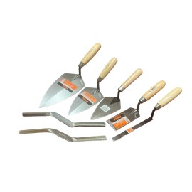 Valley 7-PC Masonry Hand Tool Set Pointing Trowel Margin Tuck Pointing Trowel