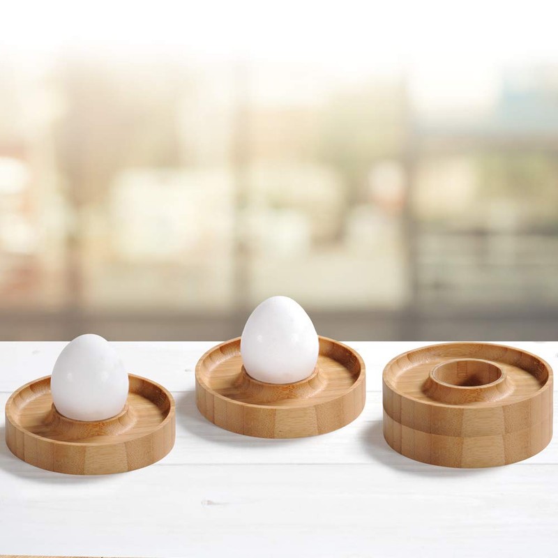 Kesper Egg cup, material: bamboo, dimensions: diameter 10 cm, height: