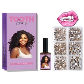 Neeyer 1000 Gems DIY Tooth Gem Kit, Fashion Teeth Jewelry Starter Kit:_Gold 