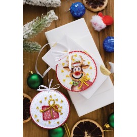Abris Art Bead Embroidery Decoration Kit - Christmas guest ABT-004