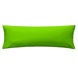 iMaylex Soft 100% Egyptian Cotton Zipper Pillow Case, Cozy and Lightweight, Easy Care, Green, Body, 20'' x 48''