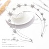 Generse Star Headband Rhinestone Headband Crown with Layer Holy Headpiece