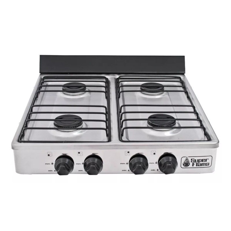 Super Flama Parrilla De 4 Quemadores De Gas Toda De