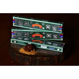 EARTH Satya Super Sacred Sutra Incense Sticks 15 GMS (Pack of 12) (Green Certified) Indian Perfumed Hand Rolled Agarbatti Perfect for Worship, Church, Relaxation, Medication, Positivity, Healing,Yoga