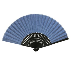 Osaka Choseido Fan, Men's, Stylish, Business, Japanese Style, Japanese Accessories, Festival, Plain, Boxed, blue