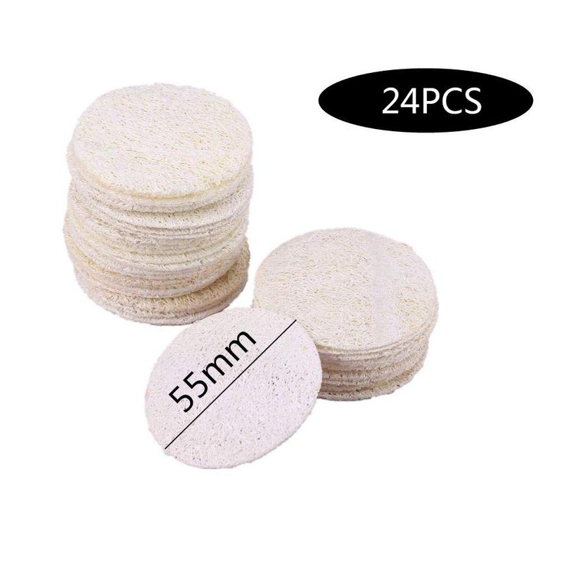 24PCS Makeup Removal Face Pads for Face Exfoliating Loofah Pads