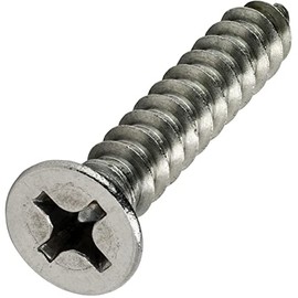 #2 x 5/16" Phillips Flat Head Sheet Metal Screws Kit Hardware Stainless Steel Pack of 250 Fastener Set LS01011F