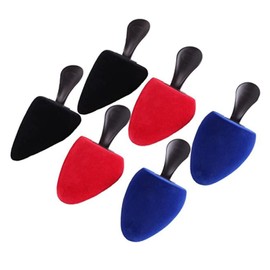 DELFA Samty Foam Shoe Stretcher Set of 3 Pairs - Foam Shoe Stretcher - Various Shapes for Women's Shoes Size 36-40, Red blue black