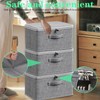 Zamety Lockable Box, 2 Lockable Fabric Boxes, Grey Box with