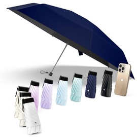 Alwgreen Umbrella "Industry First! Red Dot Design Award Winner" Folding Umbrella "Ultra-Lightweight, JIS Certified" 100% UV Protection, Light Blocking, Heat Blocking Pocket Folding Umbrella, Windproof