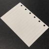 Audiofan Notebook Refill, Mini 6 Holes, Horizontal Rule, A7, 6