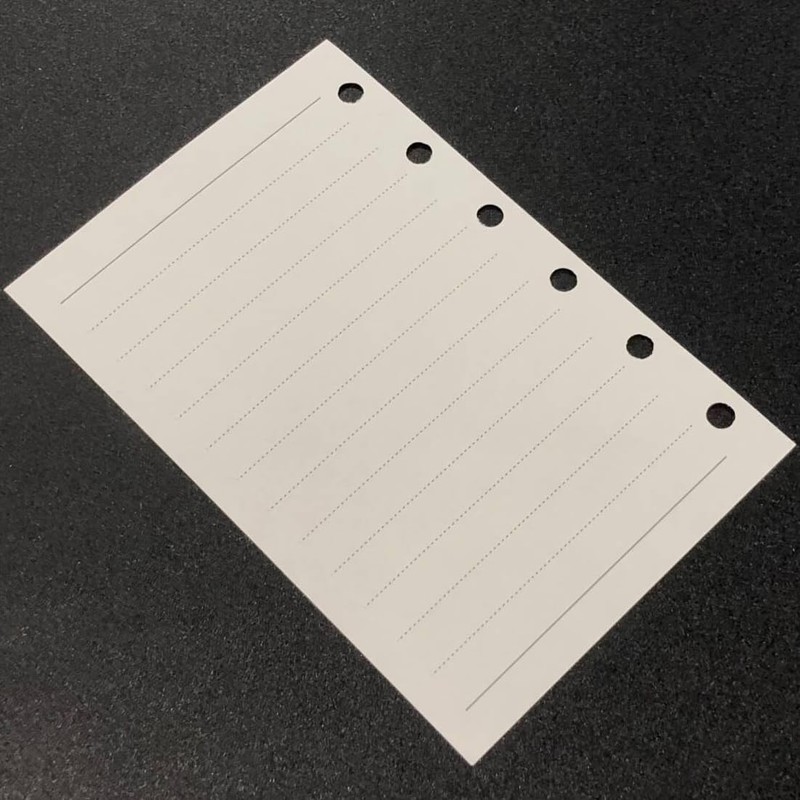 Audiofan Notebook Refill, Mini 6 Holes, Horizontal Rule, A7, 6