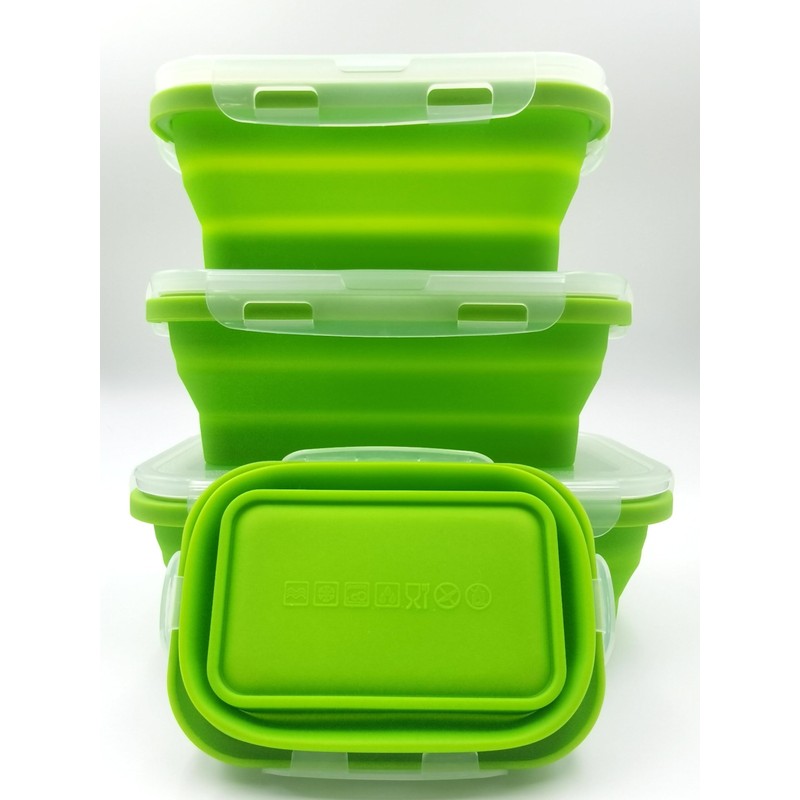 Skyzhura Collapsible Food Storage Containers (green)
