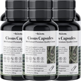 Earthville 어스빌 시서스알약 50배농축 시서스가루 씨서스 시저스 추출물 120캡슐 6병 Earthville Cissus Tablet 50X Concentrated Cissus Powder Cissus Extract 120 Capsules 6 Bottles