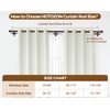 Double Curtain Rod 140 to 195 Inch, HOTOZON 1 Inch