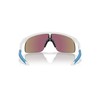 Oakley Youth OJ9010 Resistor Rectangular Sunglasses, Polished White/Prizm Sapphire, 23