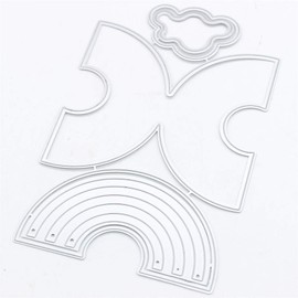 KSCRAFT Rainbow Shaker Bag Topper Metal Cutting Dies Stencils for DIY Scrapbooking/Photo Album Decorative Embossing DIY Paper Cards