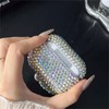 JLSDBMZ for AirPods 4 Case,New Laser Bling Shiny Rhinestones,Crystal Glitter