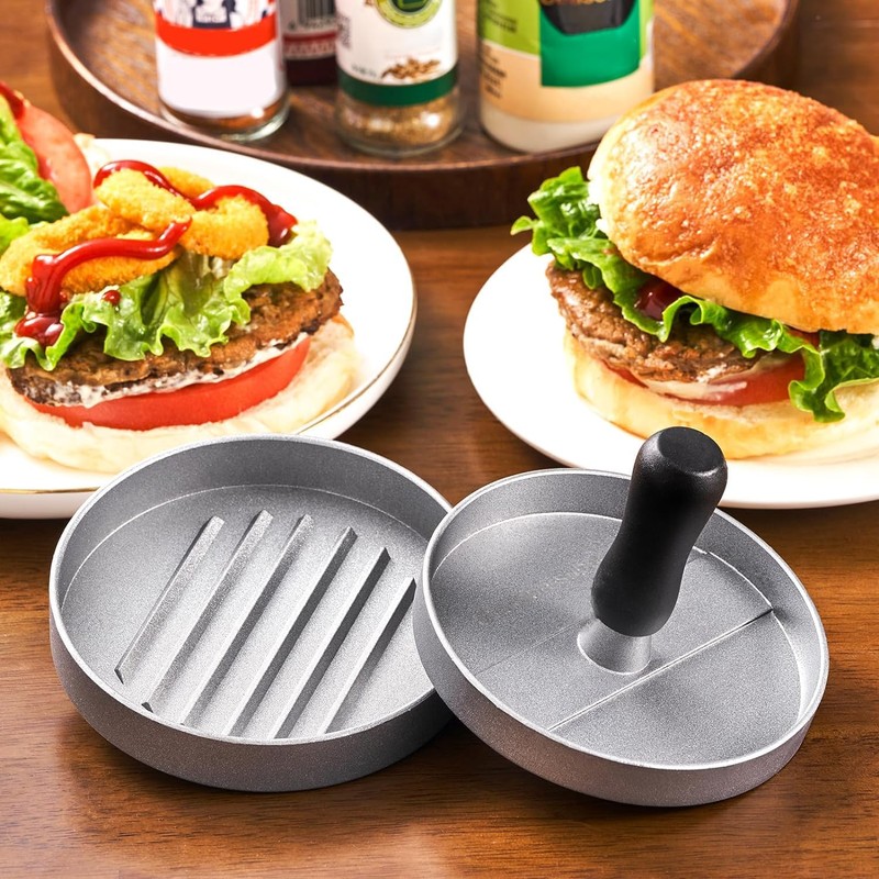 MEETOZ Burger Press Patty Maker - Kitchen Mold Hamburger Press