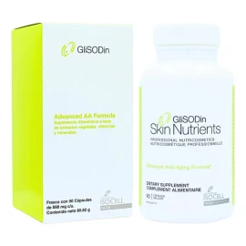 Glisodin Advanced Anti Aging Antiedad Skin Nutrients 90 Caps