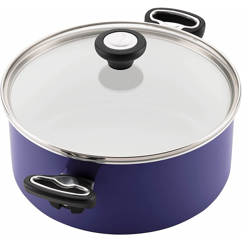 Farberware Ceramic Dishwasher Safe Nonstick Cookware Pots and Pans Set,