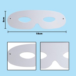 Lezevn 12Pcs Die Cut Paper Masks Mardi Gras Paper Mask Masquerade Hand Painted Craft Masks for Cosplay Dance Party