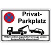Private Parking Sign 300 x 200 mm Sturdy Aluminium Composite