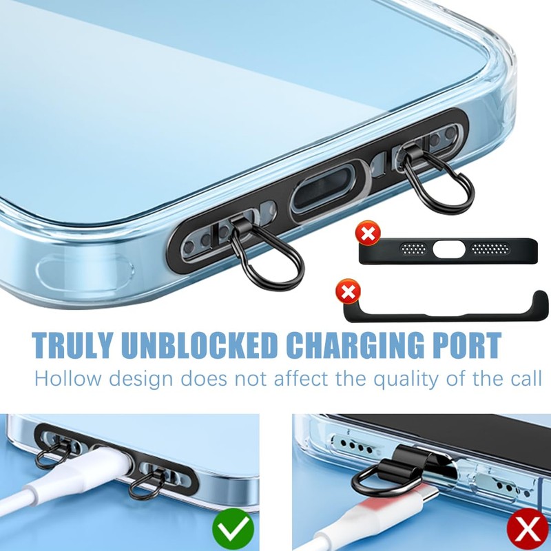 ILSSLI Phone Lanyard Pads 2PCS Universal Cell Phone Tether Tab