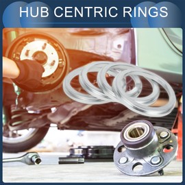 INFINAUTO Hub Centric Rings, 64.1mm ID to 82mm OD Vehicle Wheel Hubrings Aluminum Alloy, 4 Pcs