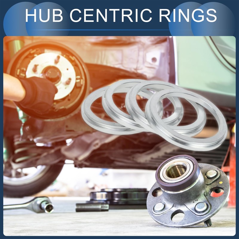 INFINAUTO Hub Centric Rings, 64.1mm ID to 82mm OD Vehicle