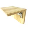 2pcs Stainless Steel 90 Degree Folding Shelf Hinge Bracket Hidden