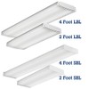Lithonia Lighting LBL4 LP840 4-Feet Commercial LED Wraparound Indoor Light,